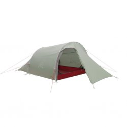 Robens Sprinter 3 LW Tunnelzelt mit offenem Eingang, zeigt geräumige Apsis und leichtes Design