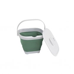 Outwell Collaps Fyrkantig Hink med Lock Shadow Green