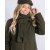 Pinewood Harriette Gepolsterte Fleecejacke Damen Grün/Wildlederbraun