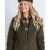 Pinewood Harriette Gepolsterte Fleecejacke Damen Grün/Wildlederbraun