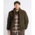 Pinewood Harrie Gepolsterte Fleecejacke Herren Grün/Wildlederbraun