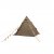 Easy Camp Otra Tipi von der Seite gesehen – stilvolles Tipi-Design mit stabiler Konstruktion und wetterbeständigem Segeltuch.