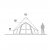 Dimensional sketch for Robens Settler Field 6-person tent tent