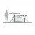 Höhe und Belüftung des Robens Challenger II – 2-Personen-Zeltes.