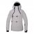 2117 Vinterjacka Tybble Light Grey i anorakmodell med praktiska fickor, snölås och dragkedja längs ena sidan.