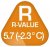 R-värde: 5.7 ( -23 °C)