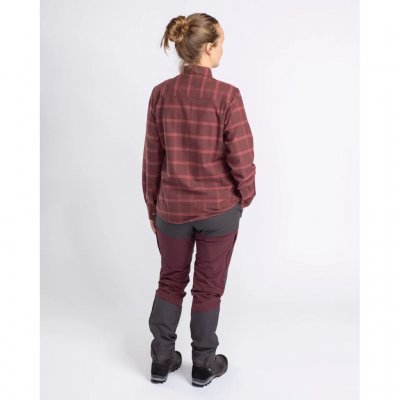 Pinewood Värnamo Flanellhemd Damen Earth Plum