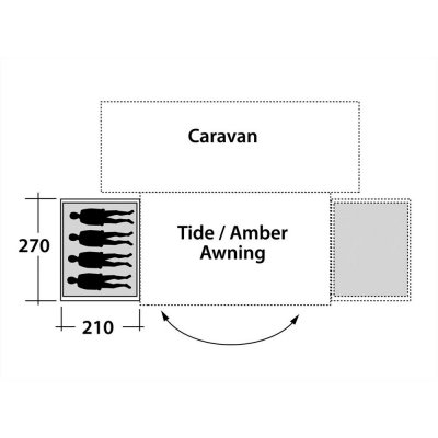 Outwell Amber / Tide Anbauzelt 2019