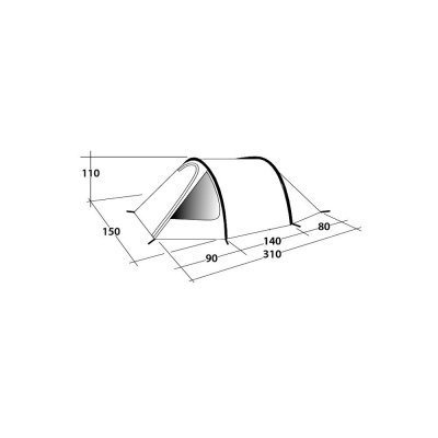 Mått för campingtältet Outwell Earth 2.