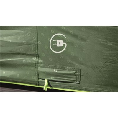 Kabelgenomföring gör det enkelt att använda el i familjetältet.