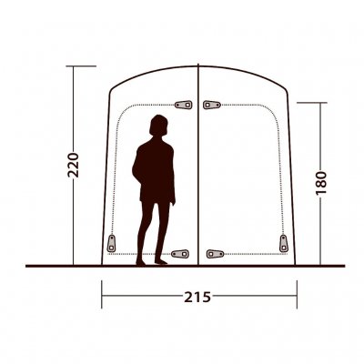 Höhe und Breite für Seahaven Comfort Station Double.
