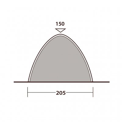 Läng och höjd Outwell Freestanding Inner.