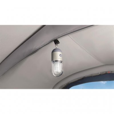 Outwell HookTrack System med tältlykta i Outwell Hayward Lake 6ATC.