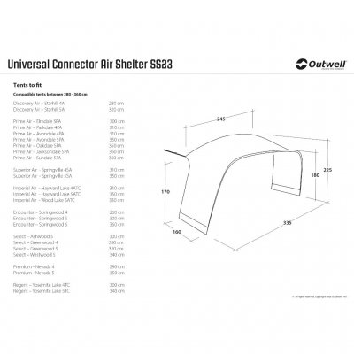 Outwell Universal Connector Air Shelter