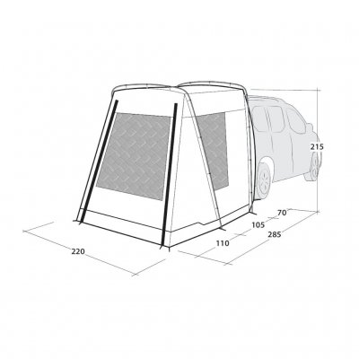 Abmessungen des Outwell Dunecrest S