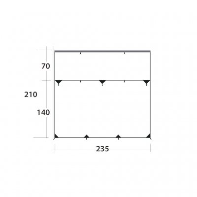 Abmessungen des Outwell Hillcrest Tarp