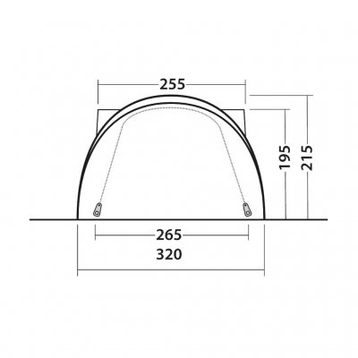 Autoanschlussmaße für Outwell Seacrest