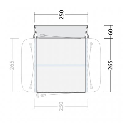 Outwell Crossville 250SA Hohe Verbindung