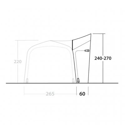Outwell Crossville 250SA Hohe Verbindung