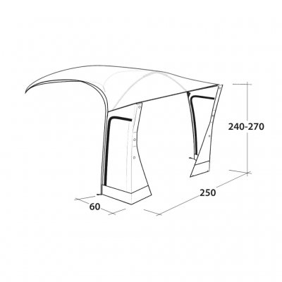 Outwell Crossville 250SA Hohe Verbindung