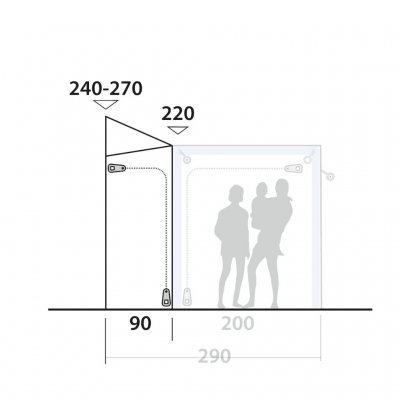 Outwell Parkville 200SA Tall Connection - Schnäppchen