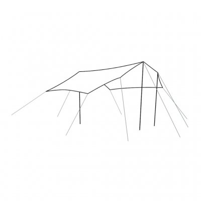 Abmessungen des Outwell Canopy L Planen- und Sonnendachs für Familienzelte.