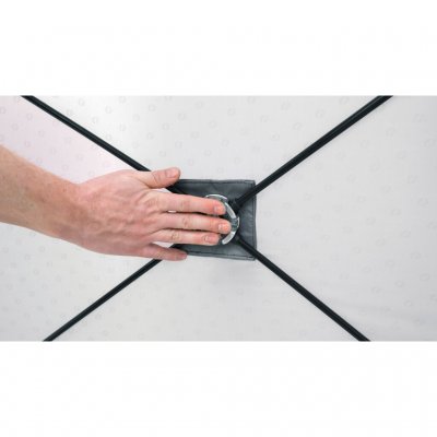 Einfache Montage – drücken Sie die Nabe in die Mitte jedes Abschnitts, bis sie einrastet