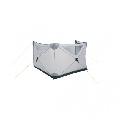 Die Windschutzscheibe kann in bestimmten Positionen völlig freistehend sein