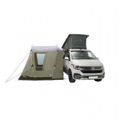 Freistehendes Zelt, das sich leicht abnehmen und auf dem Campingplatz zurücklassen lässt