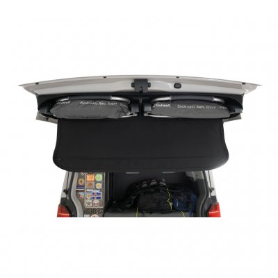 Das Markisenzelt kann im Staufach im Kofferraum aufbewahrt werden.