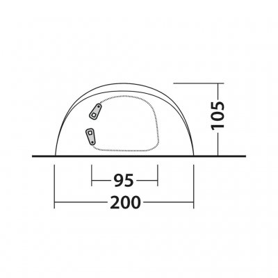 Höhe Outwell Nexion 3 Ocean.