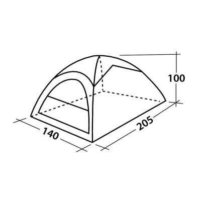 Mått för Easy Camp Comet 200