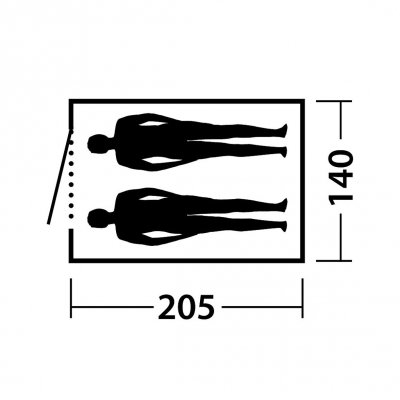 Layout för Easy Camp Comet 200