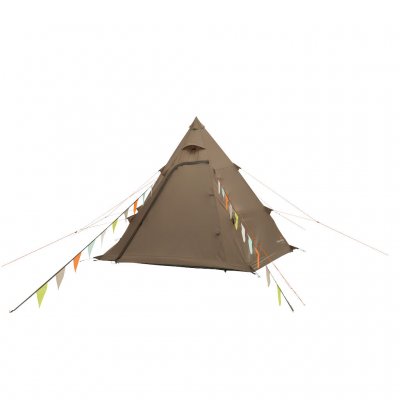 Easy Camp Otra Tipi von der Seite gesehen – stilvolles Tipi-Design mit stabiler Konstruktion und wetterbeständigem Segeltuch.