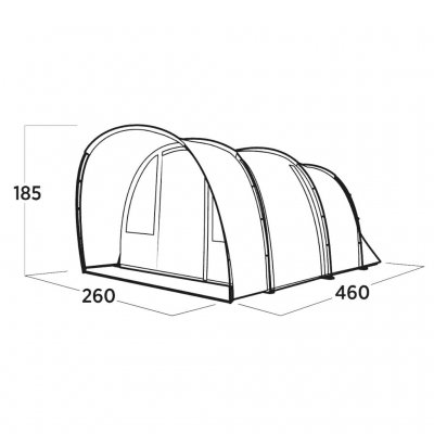 Maßzeichnung für Easy Camp Skarvan 4