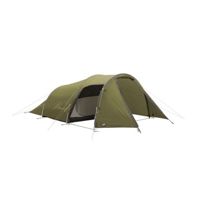 Robens Voyager Versa 4 har en D-formad dörr på sidan och en stor dörr i fronten på tältet.