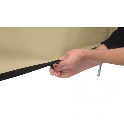 Kan rullas upp för att få en spalt på 27 cm nedtill