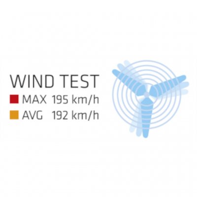 Robens Green Cone PRS är testat för att tåla vindar upp till 135 km i timmen.