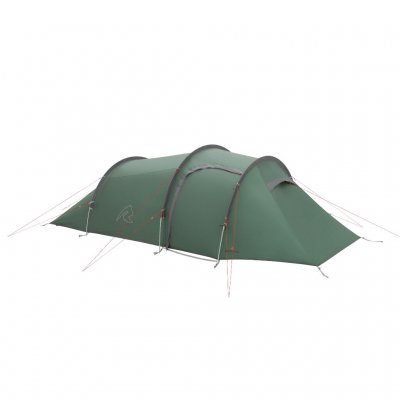 Robens Sage 3 Pro mit geschlossener Seiteneingang. Dank der robusten Aluminiumstangen ist das Zelt stabil und windbeständig.