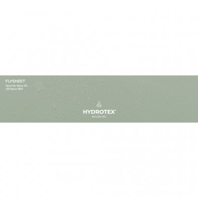 Zeltstoff aus Ripstop-Nylon (Hydrotex NRS-T, 20D Nylon 380T, Ripstop-Nylon mit silikonbeschichteter Außenseite und PU-beschichte