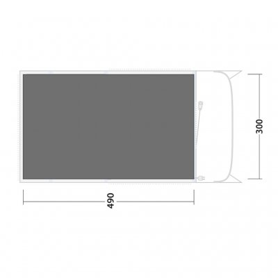 Fußabdruck für Ihr Outwell Florida 5 Air Familienzelt.