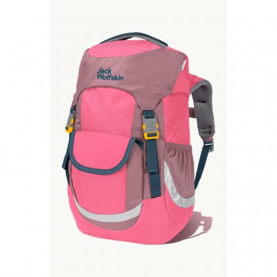 Jack Wolfskin Barnryggsäck Kids Explorer 16 Pink Lemonade - liten praktisk ryggsäck för stora äventyr.