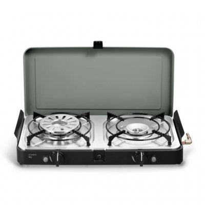 Campingspis med dubbla brännare.