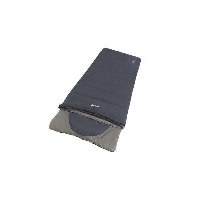 Med den varma sidan upp ger sovsäcken mindre isolering.