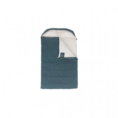 Der Schlafsack Outwell Camper Lux Double verfügt über eine isolierte Abdeckleiste entlang des Reißverschlusses, die für zusätzli