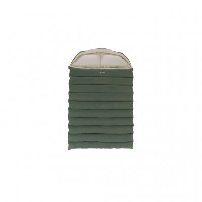 Outwell Constellation Lux Double – superwarmer Doppel-Camping-Schlafsack mit weichem Baumwollfutter.