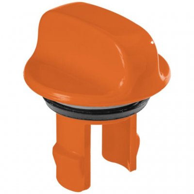 Öffnungsdrehknopf für den Abfalltank der Thetford Kassettentoilette.