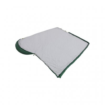 Der Reißverschluss des Outwell Campion lässt sich vollständig öffnen, sodass der Schlafsack als Decke verwendet werden kann.