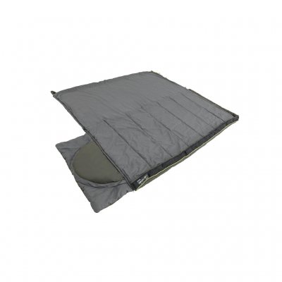 Der Schlafsack kann vollständig geöffnet werden, um ihn als Decke zu verwenden.