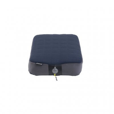 Ein leichtes, kompaktes Campingkissen mit Memory-Schaum und verstellbarem Luftkern für individuell angepassten Komfort.